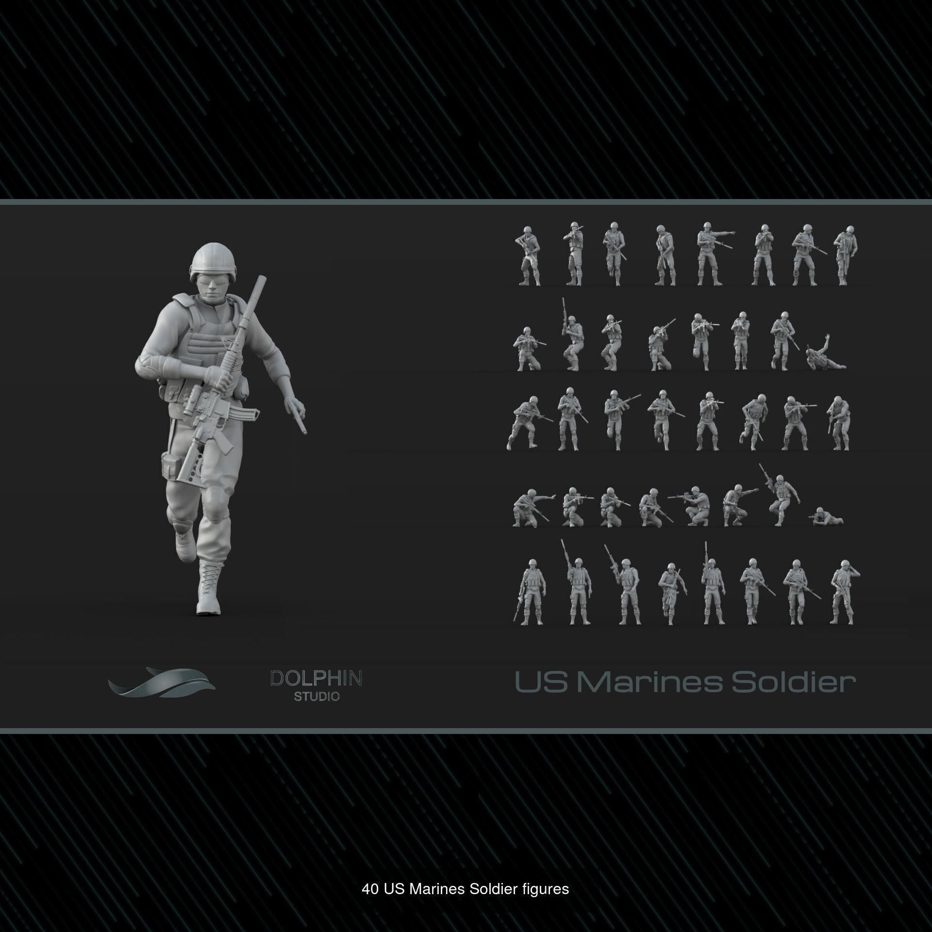 400 US Marine Corps 3D Model Collection_1