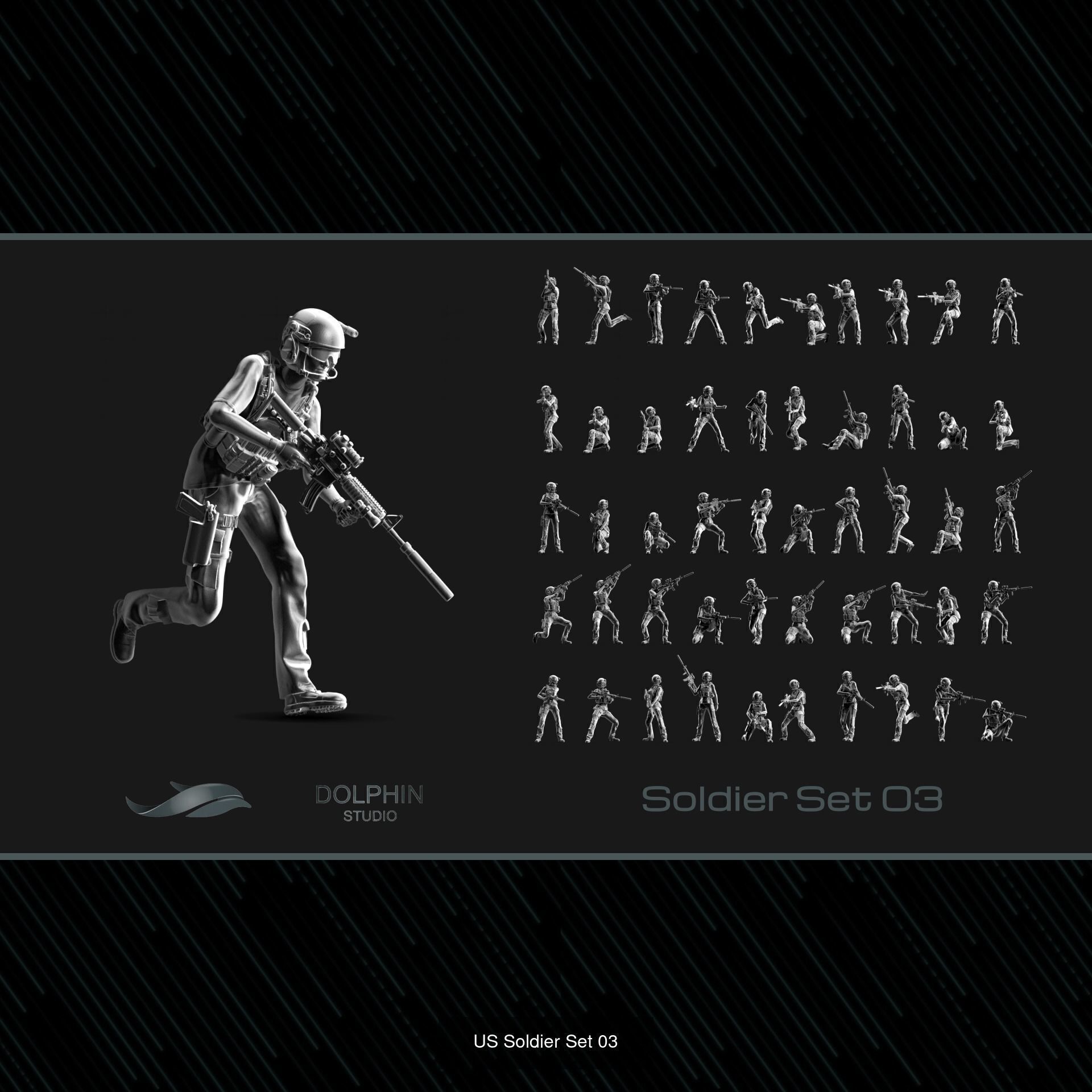 400 US Marine Corps 3D Model Collection_4