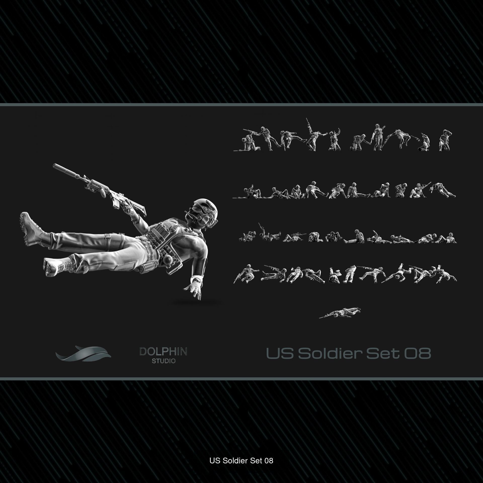 400 US Marine Corps 3D Model Collection_9