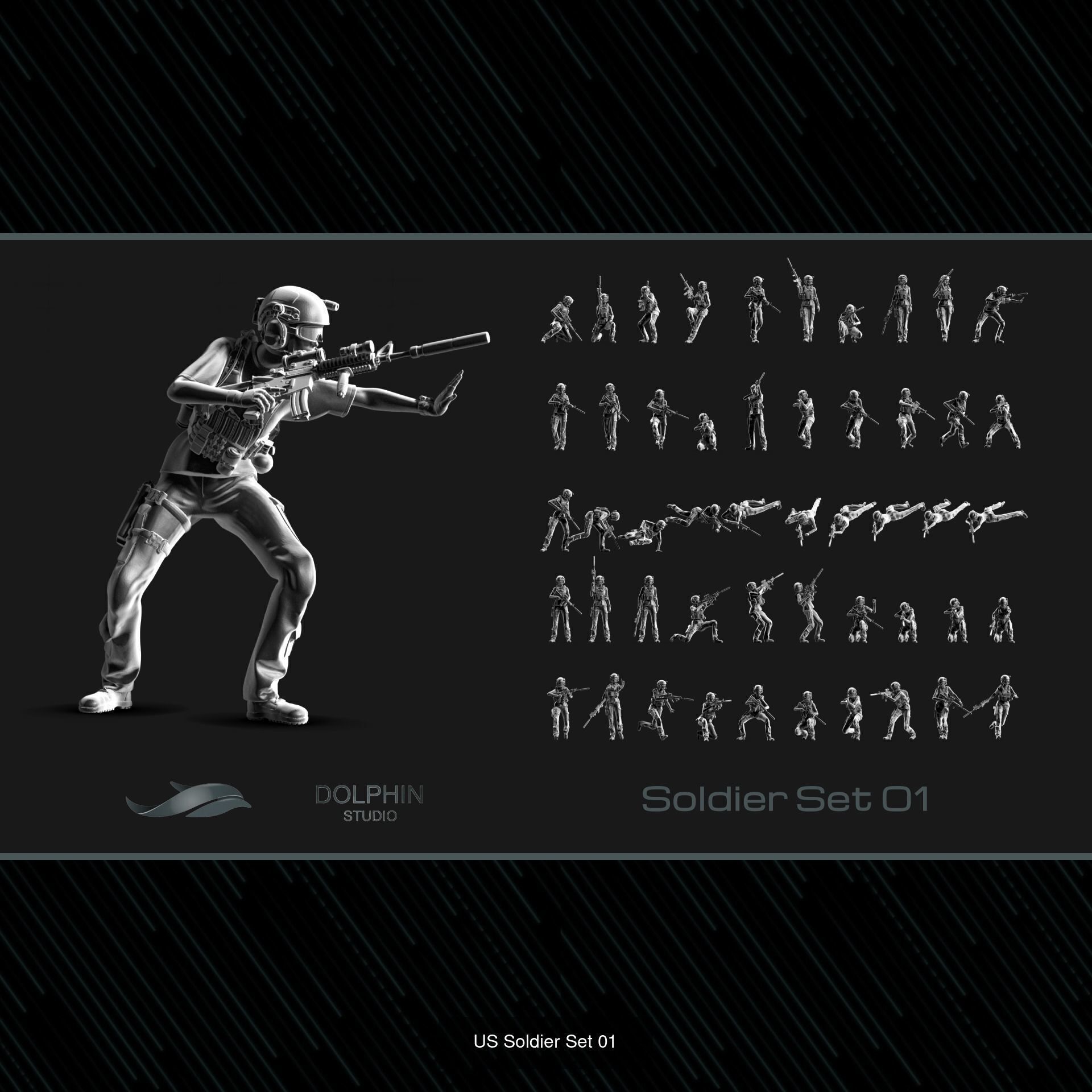 400 US Marine Corps 3D Model Collection_2