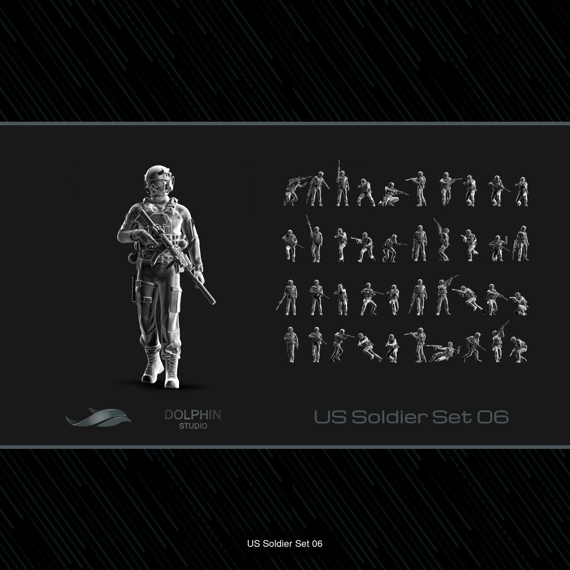 400 US Marine Corps 3D Model Collection_7