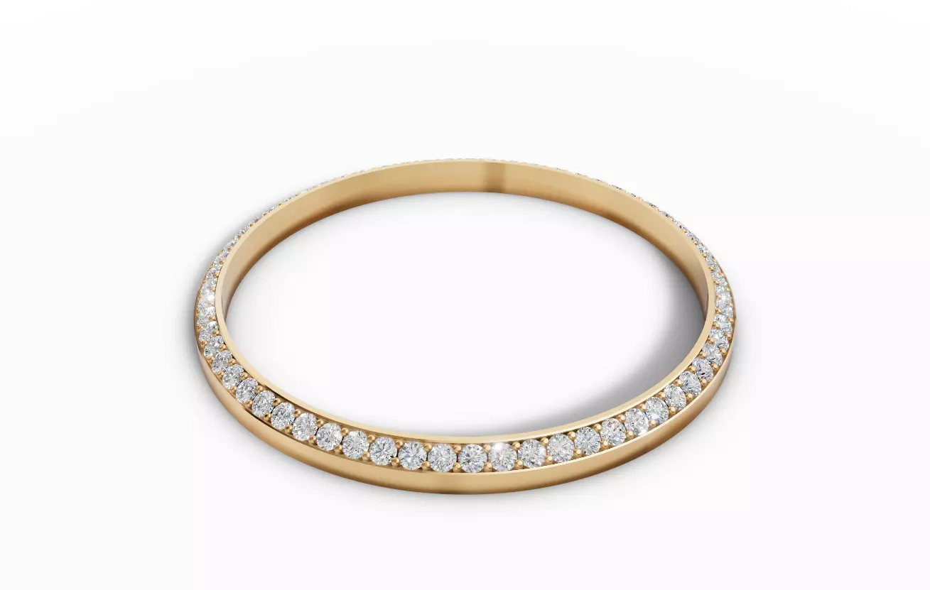 40mm Diamond watch bezel  3D print model_0