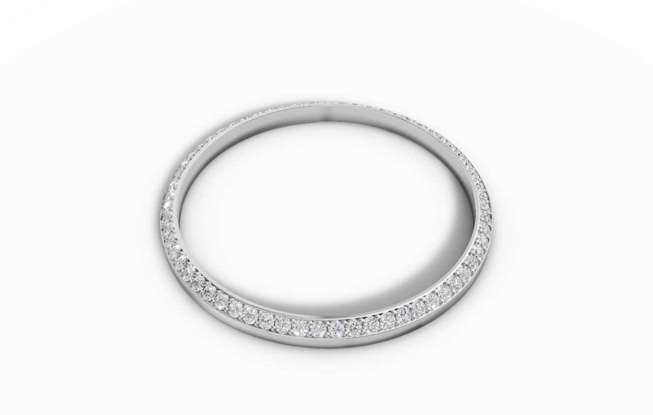 40mm Diamond watch bezel  3D print model_7