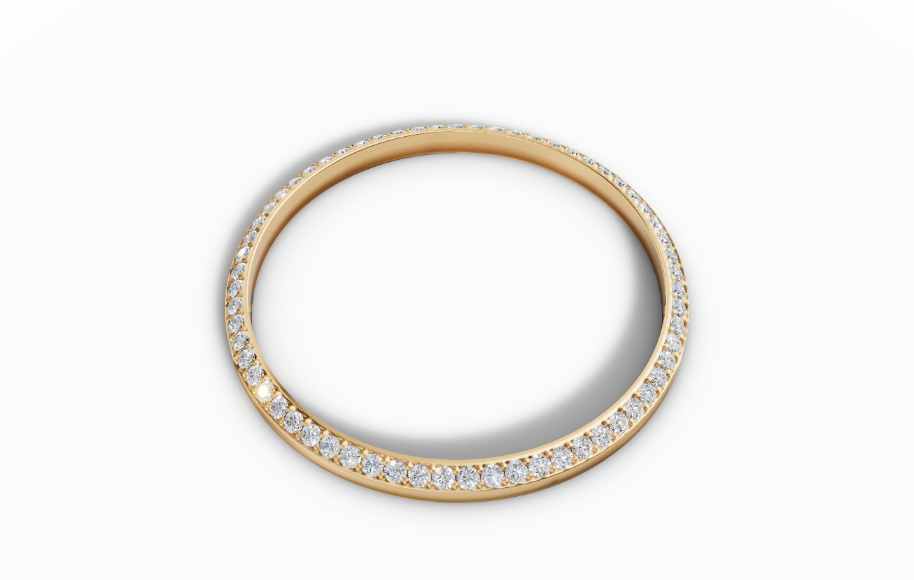 40mm Diamond watch bezel  3D print model_6