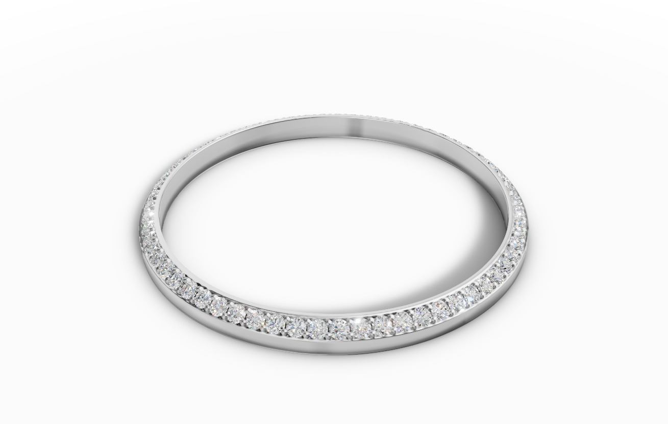 40mm Diamond watch bezel  3D print model_1