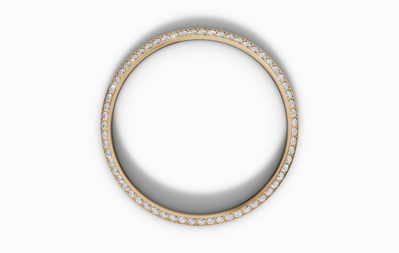 40mm Diamond watch bezel  3D print model_2