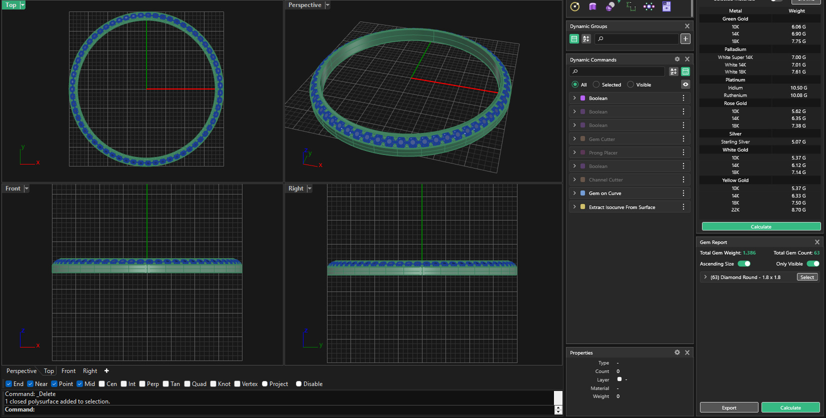 40mm Diamond watch bezel  3D print model_10