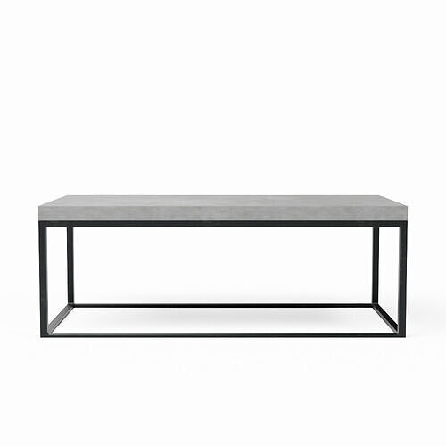 Sloan Concrete Iron Outdoor Coffee Table Low-poly 3D model