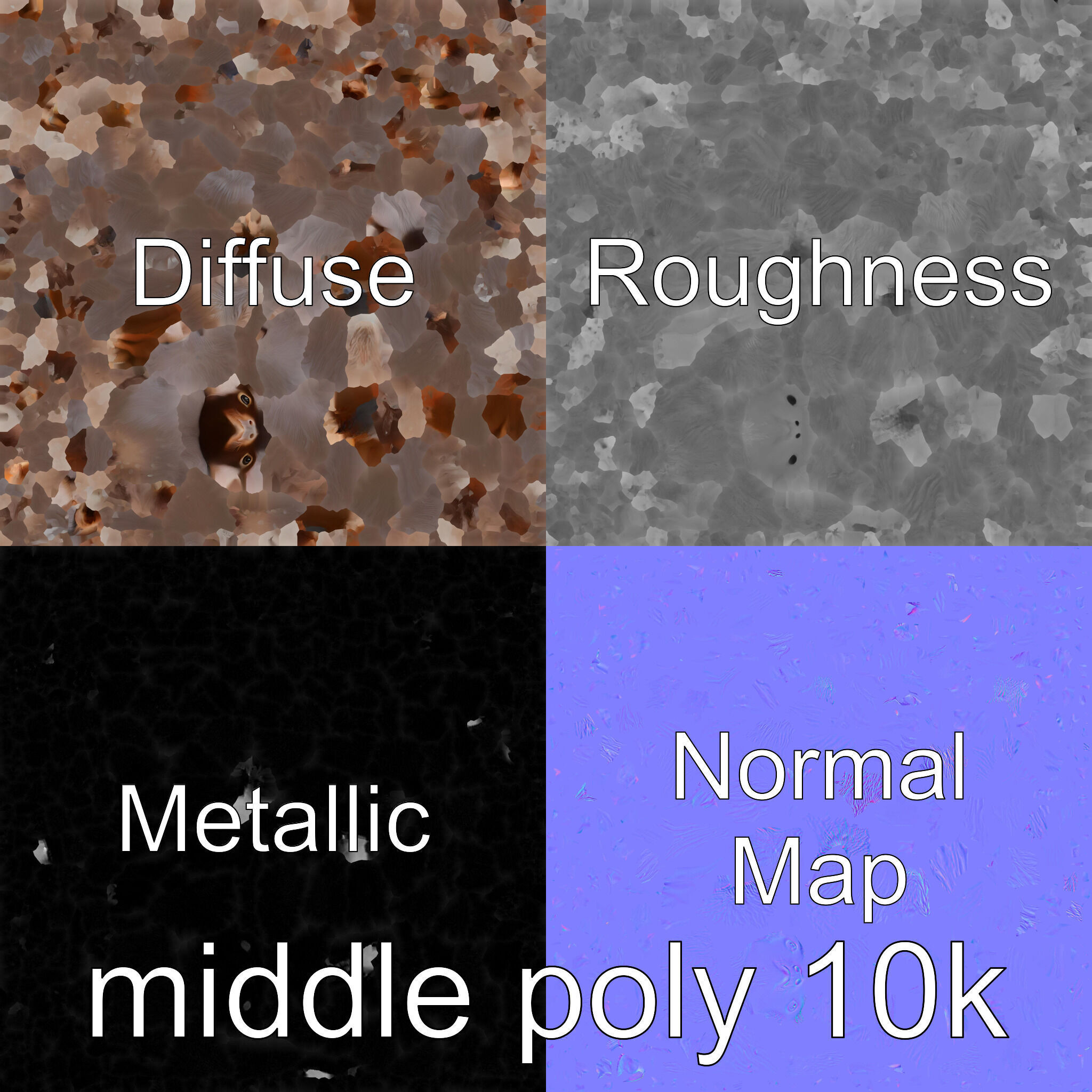 Furry Nutria Marshland Guardian 3D Model Low-poly 3D model_32