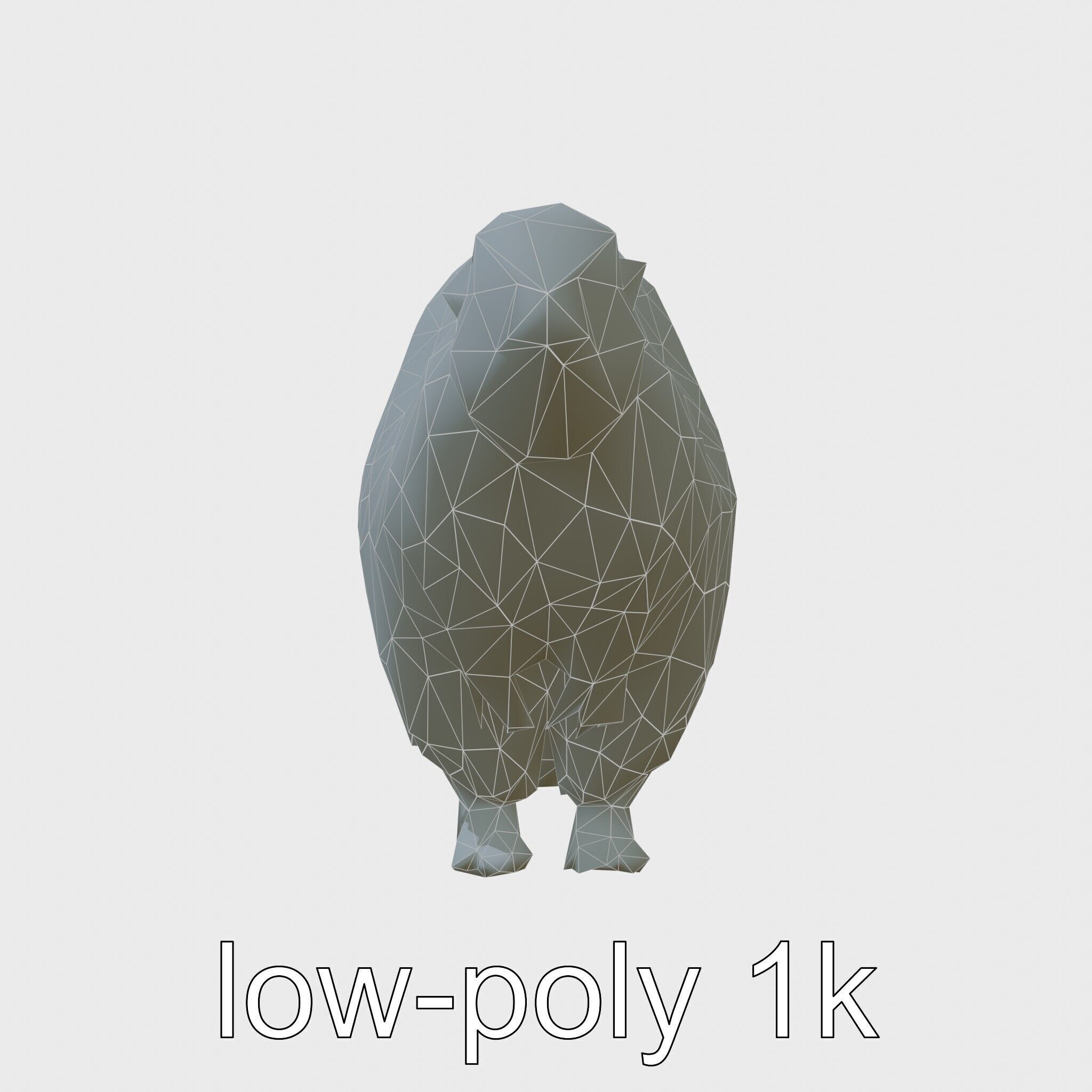 Furry Nutria Marshland Guardian 3D Model Low-poly 3D model_10