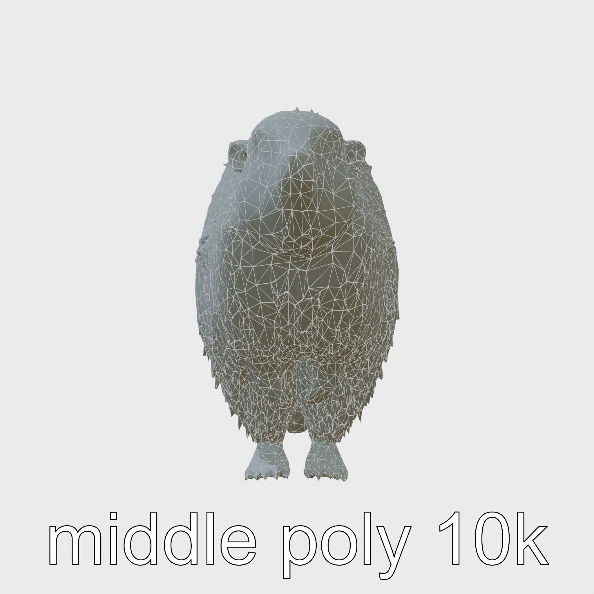 Furry Nutria Marshland Guardian 3D Model Low-poly 3D model_9