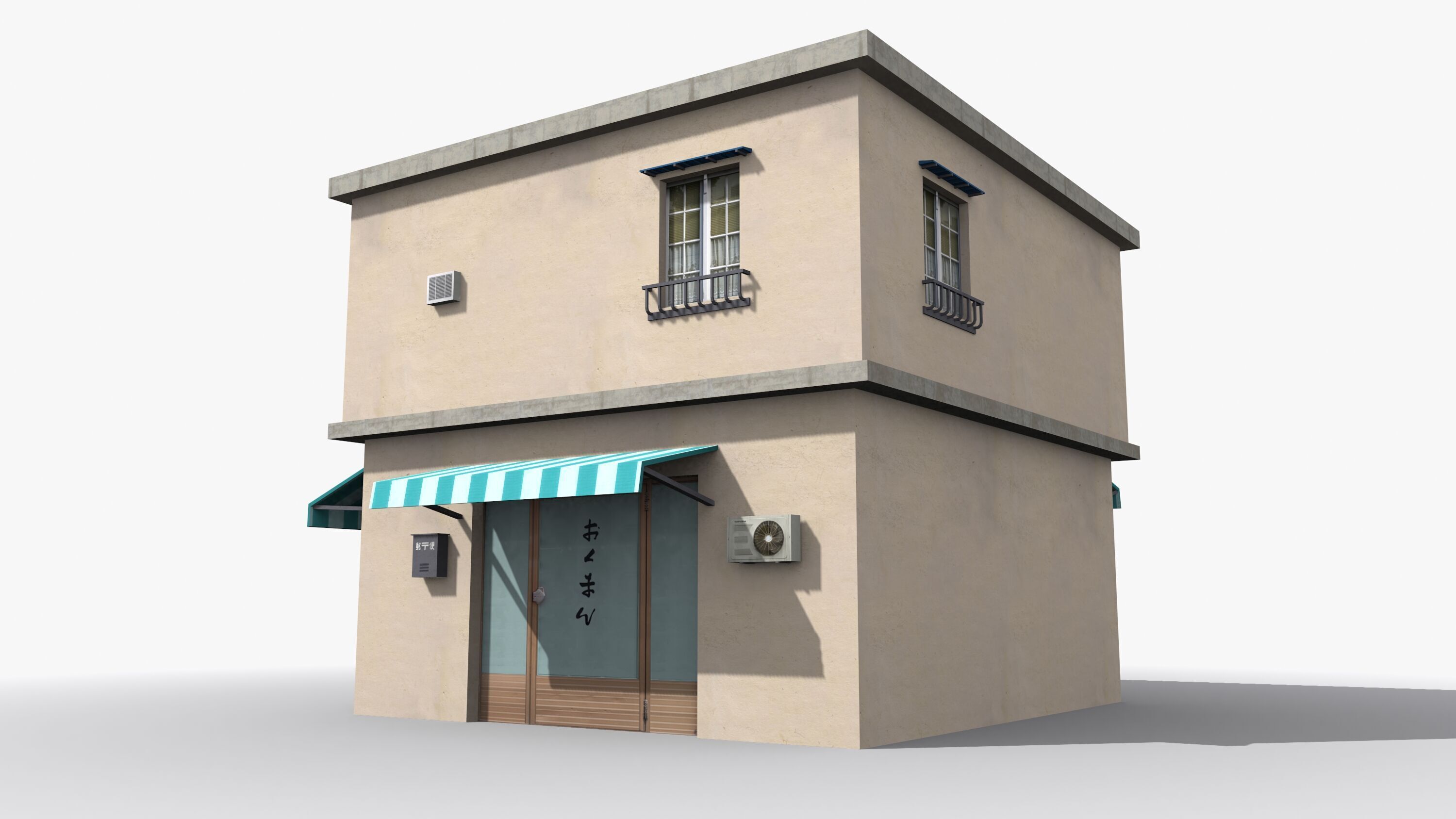Japanese House x25 Low-poly 3D model_4