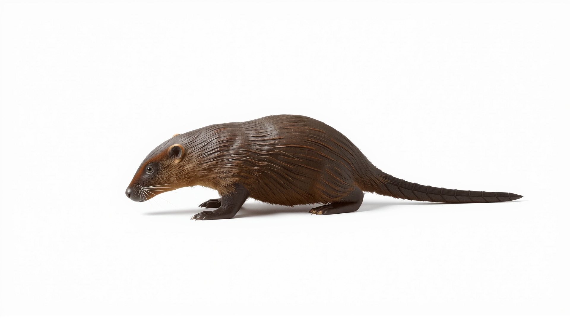 Nutria by the Riverbank 3D Model Low-poly 3D model_6