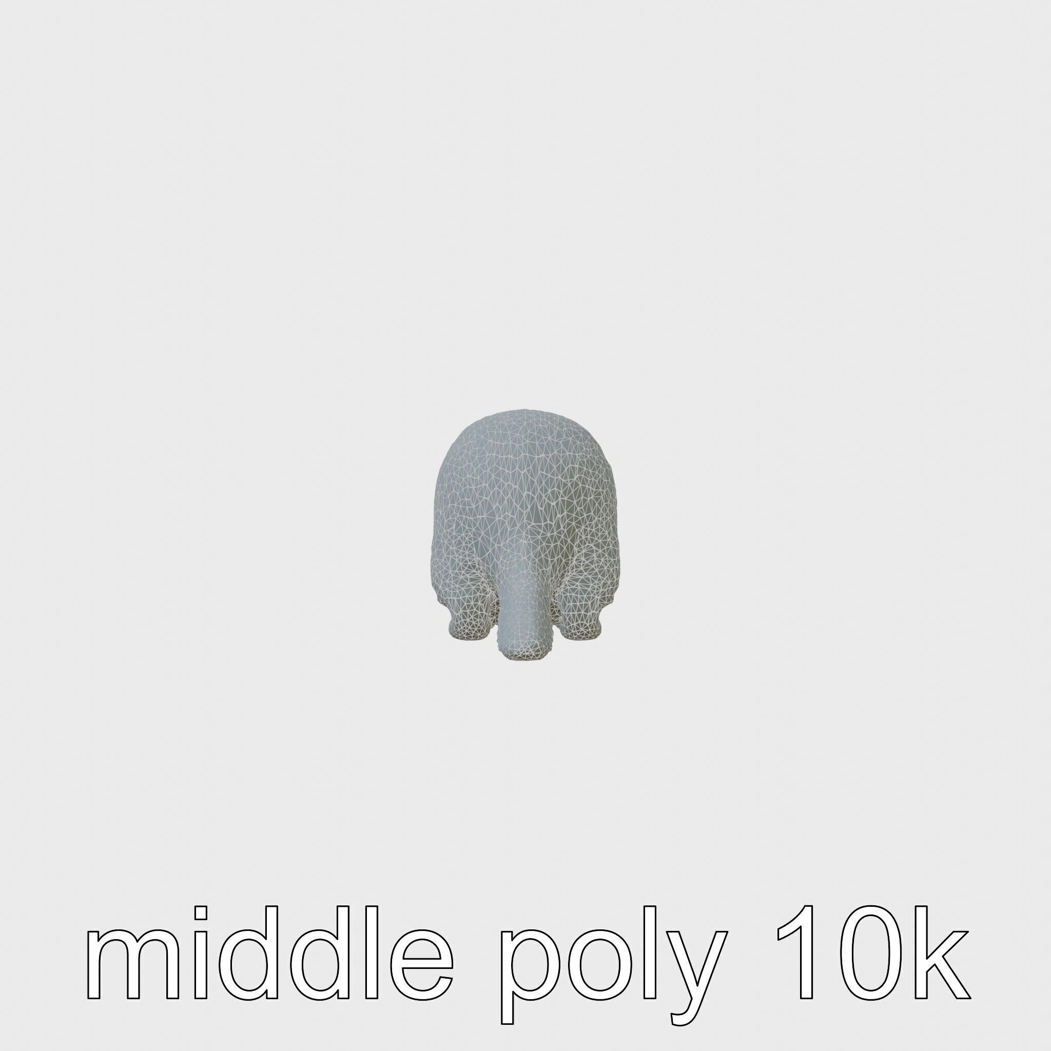 Nutria by the Riverbank 3D Model Low-poly 3D model_9