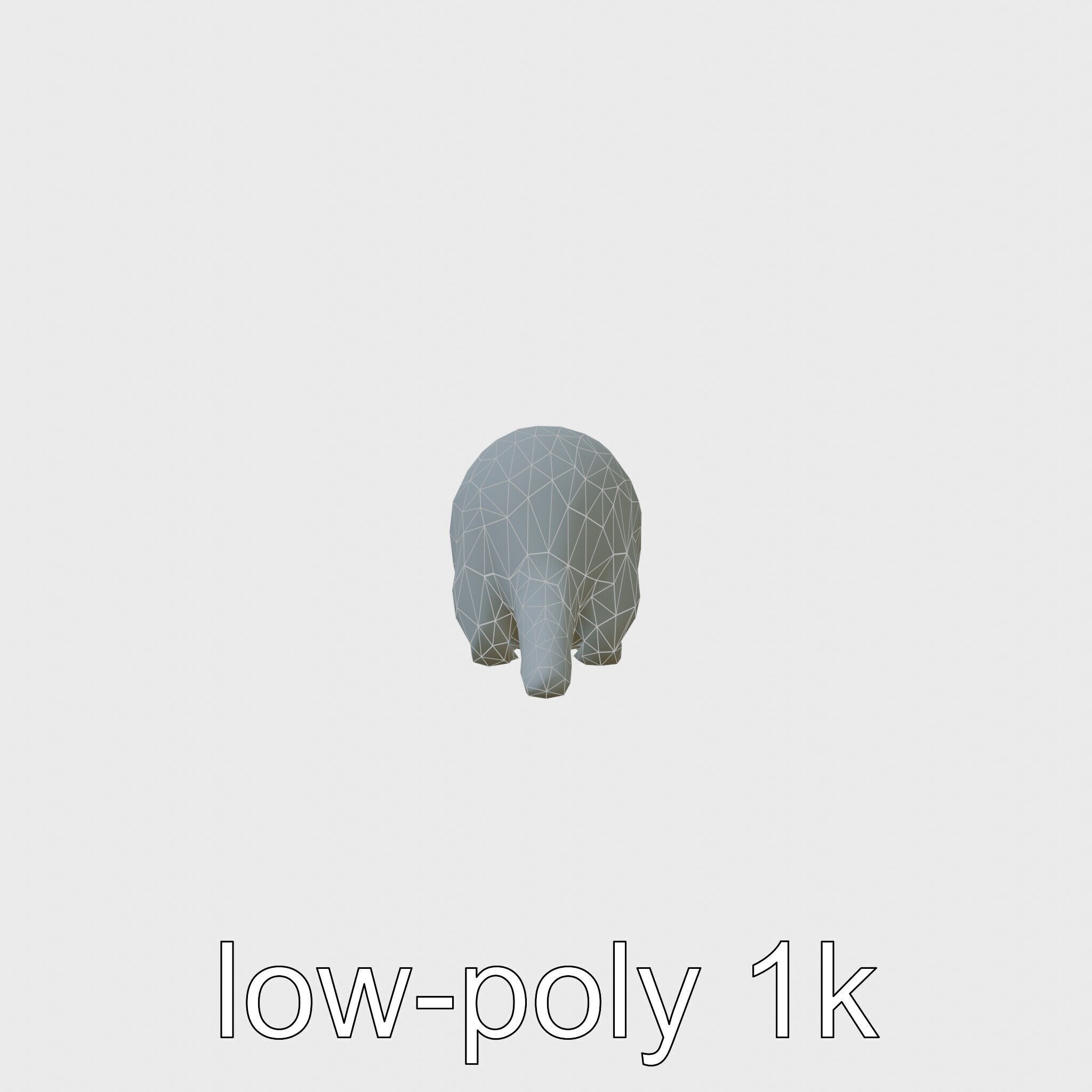 Nutria by the Riverbank 3D Model Low-poly 3D model_20