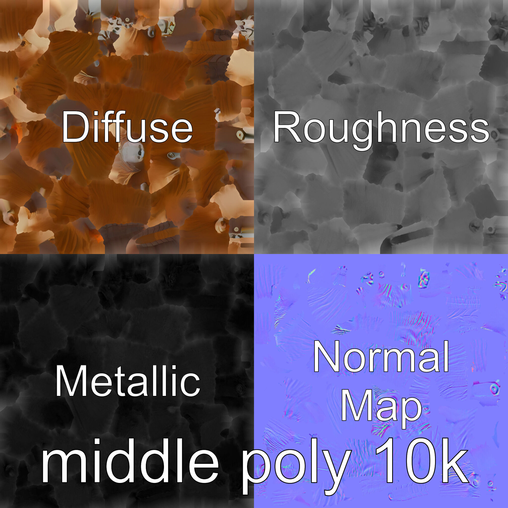 Nutria by the Riverbank 3D Model Low-poly 3D model_14