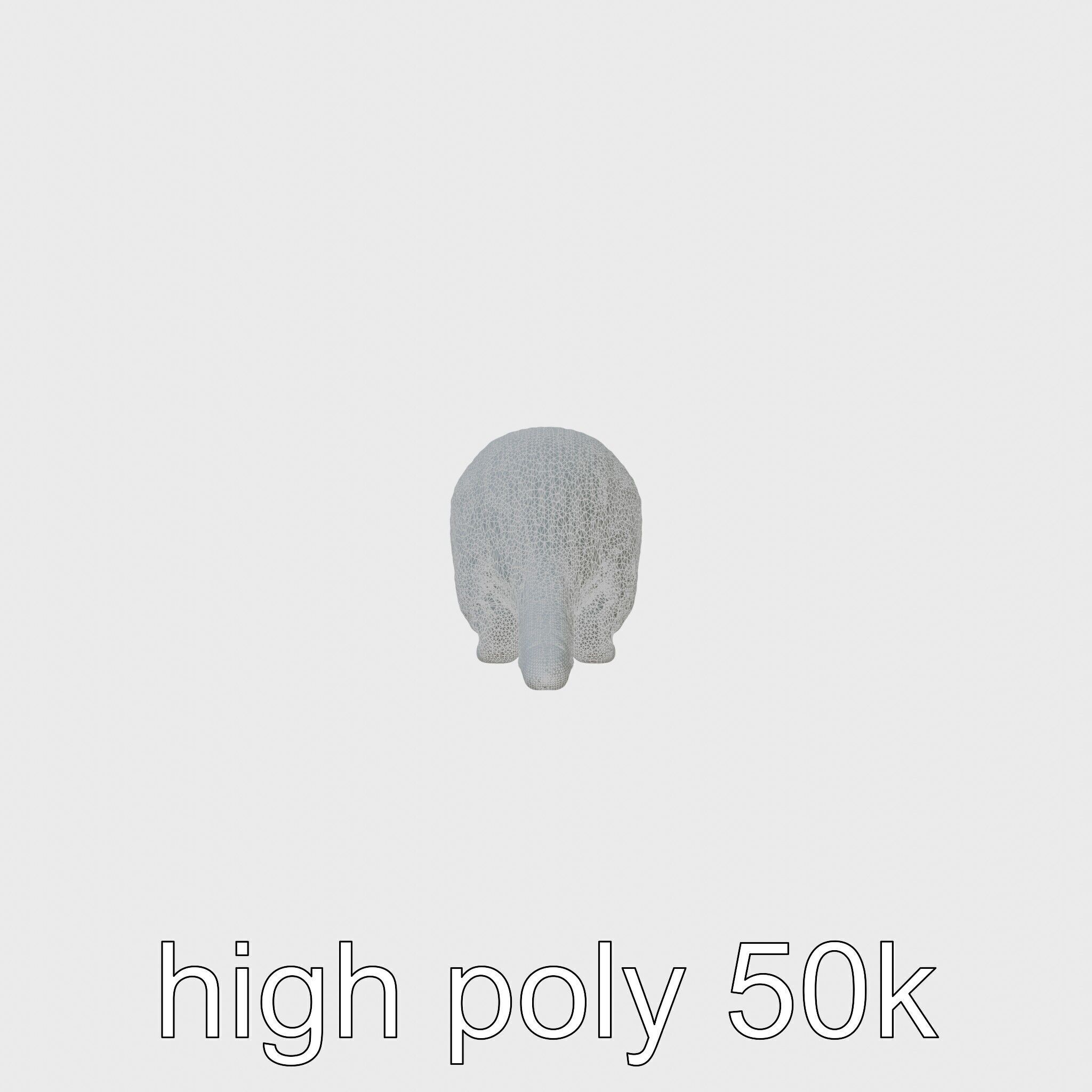 Nutria by the Riverbank 3D Model Low-poly 3D model_8