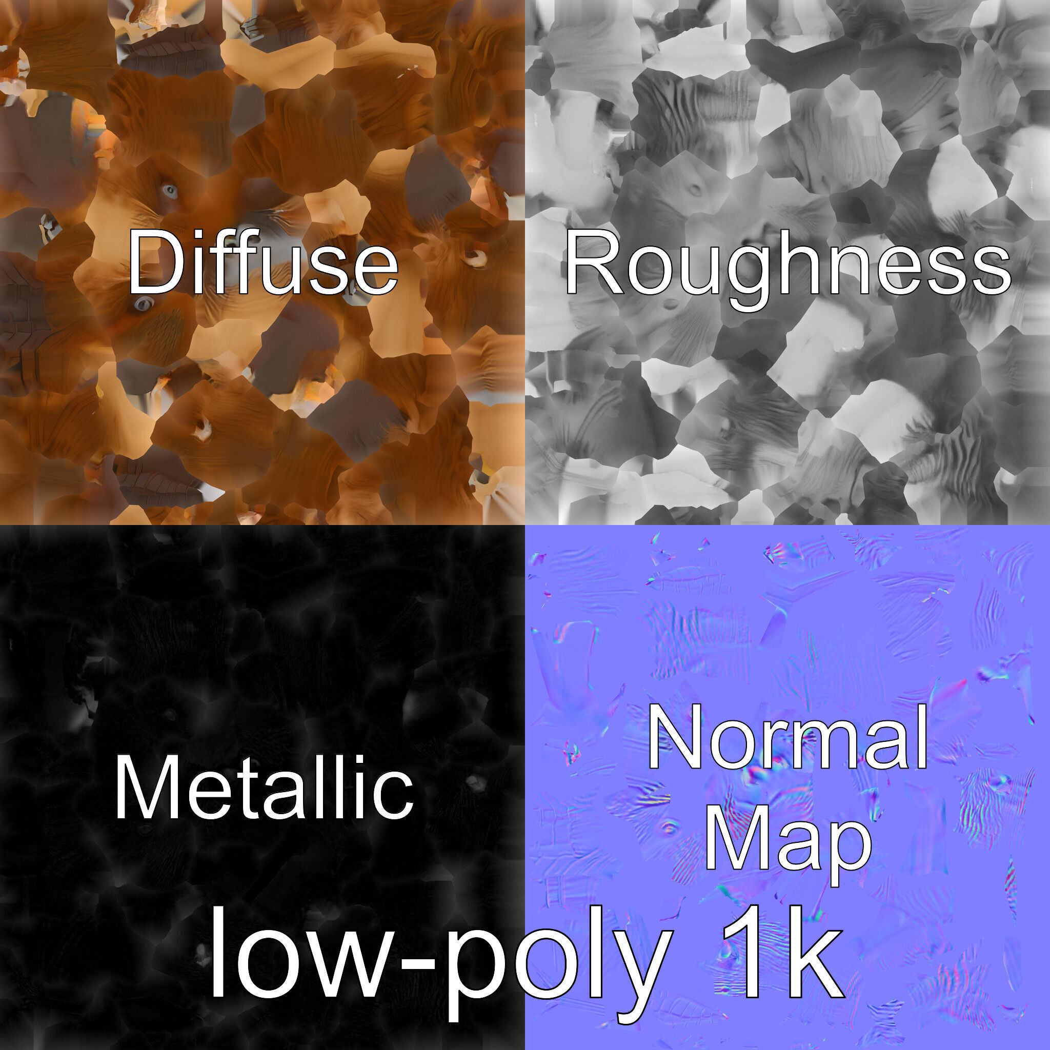 Nutria by the Riverbank 3D Model Low-poly 3D model_4