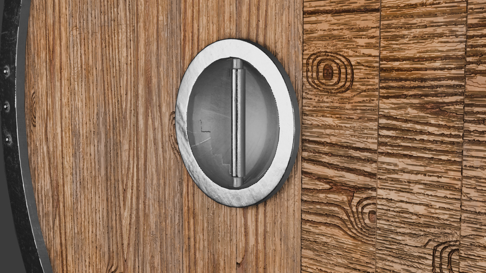 Iron shield Low-poly 3D model_5