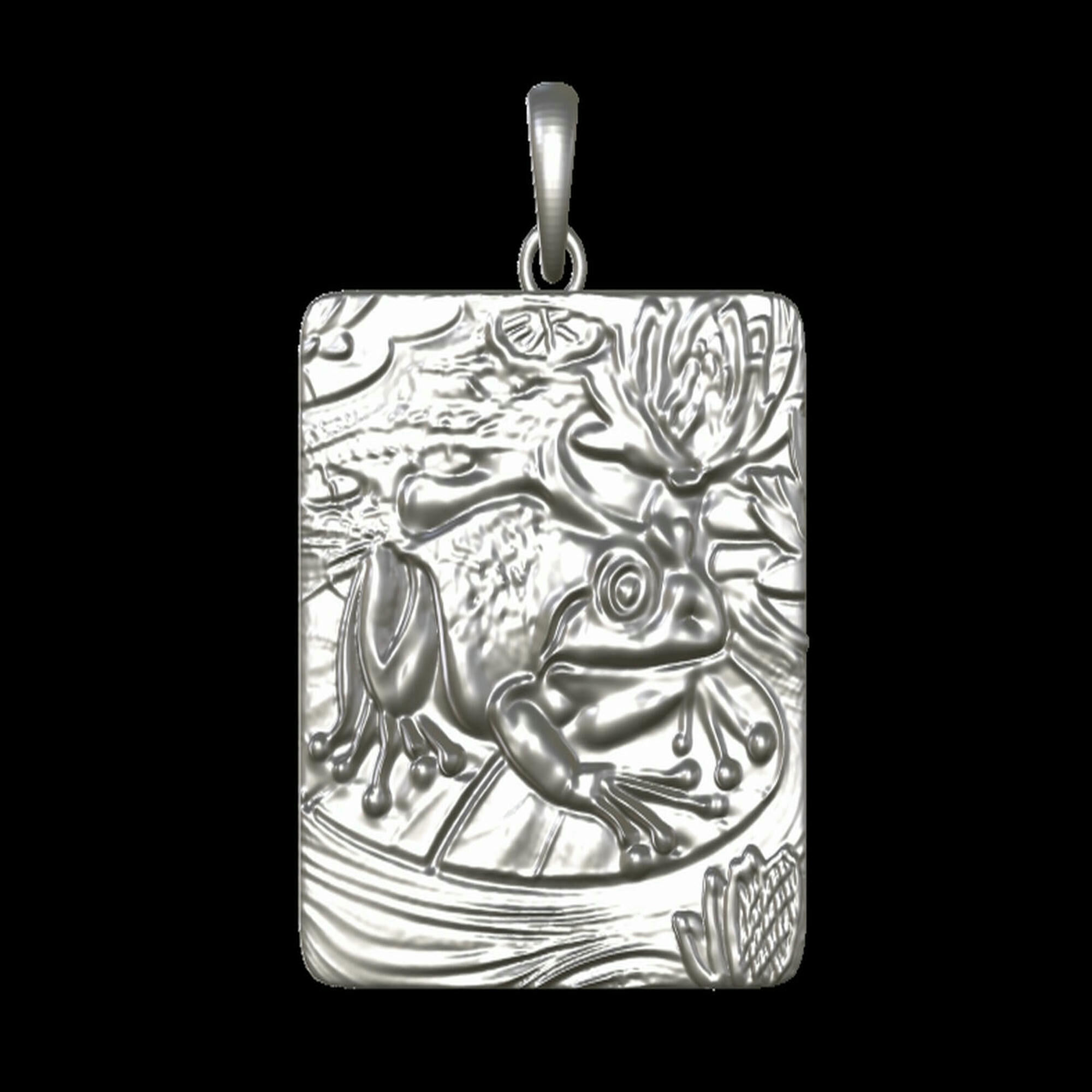 Frog In the Pond PendantFrog In the Pond Pendant 3D print model_10