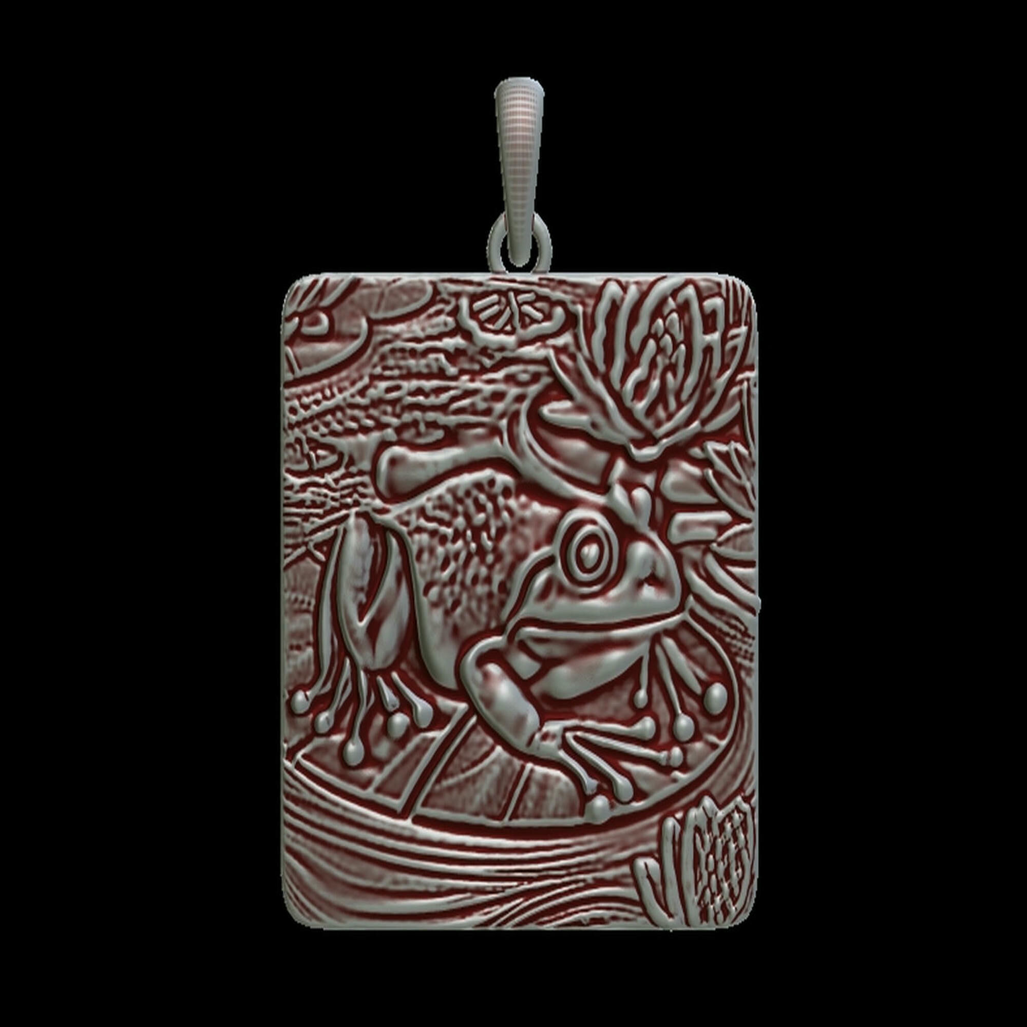 Frog In the Pond PendantFrog In the Pond Pendant 3D print model_1