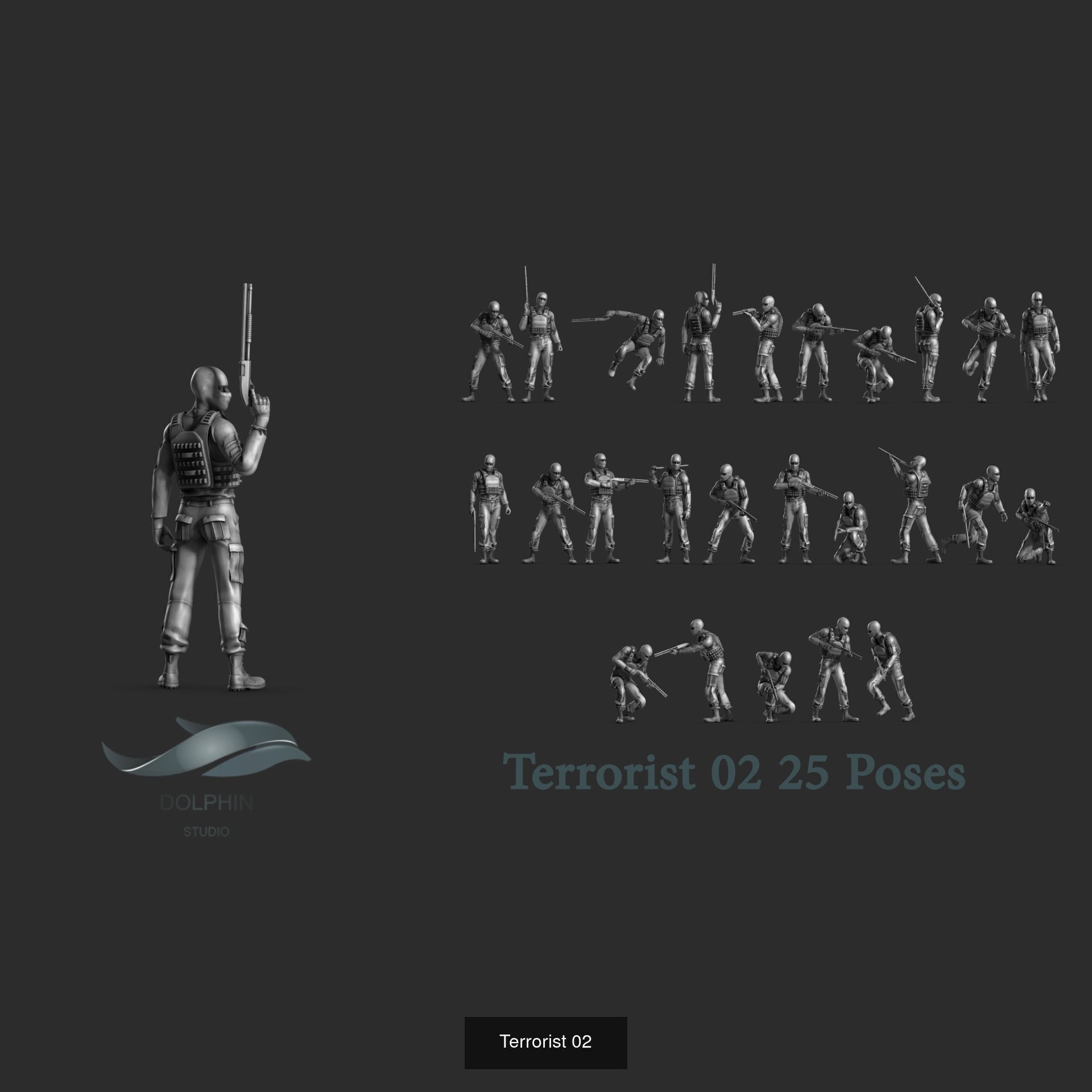 100 Terrorist 3D Model Collection_2