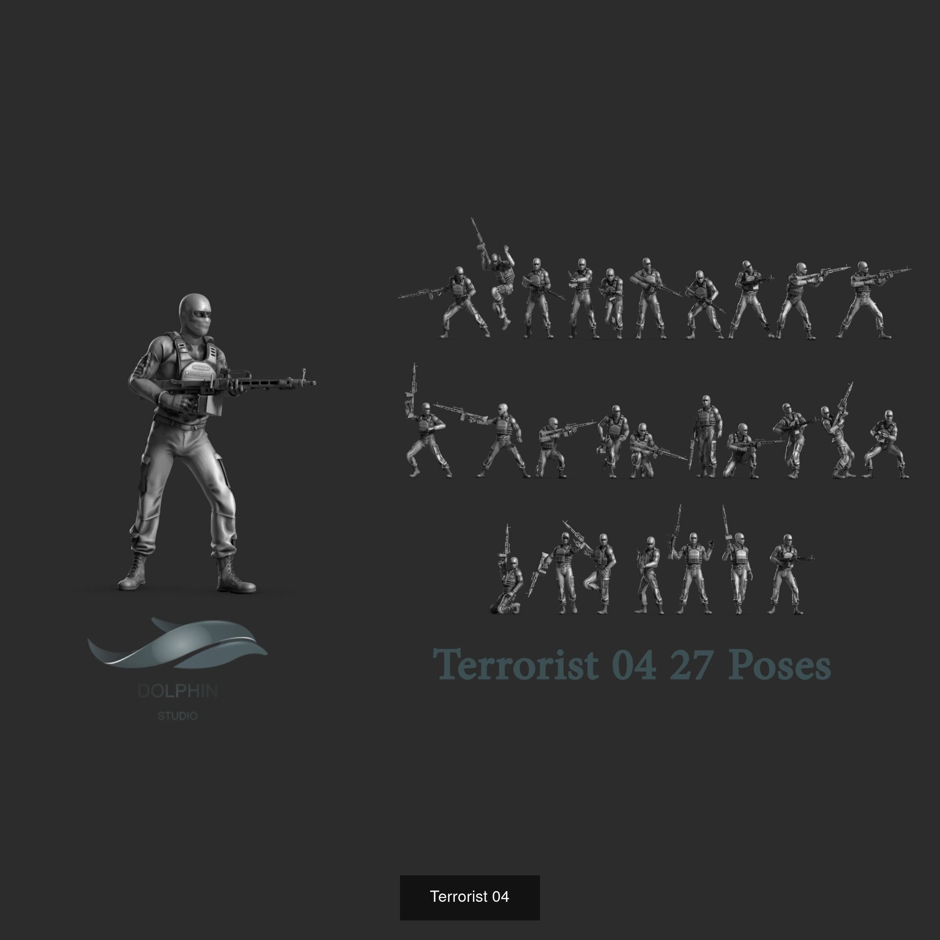 100 Terrorist 3D Model Collection_4