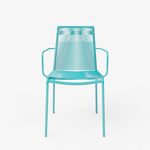 Zina Lago Aqua Dining ArmChair 3D model