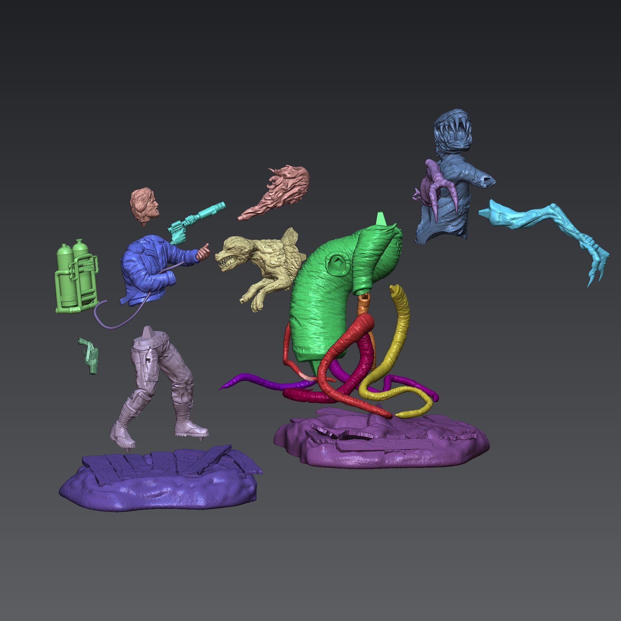 Macready vs The Thing 1982 3D print model_6