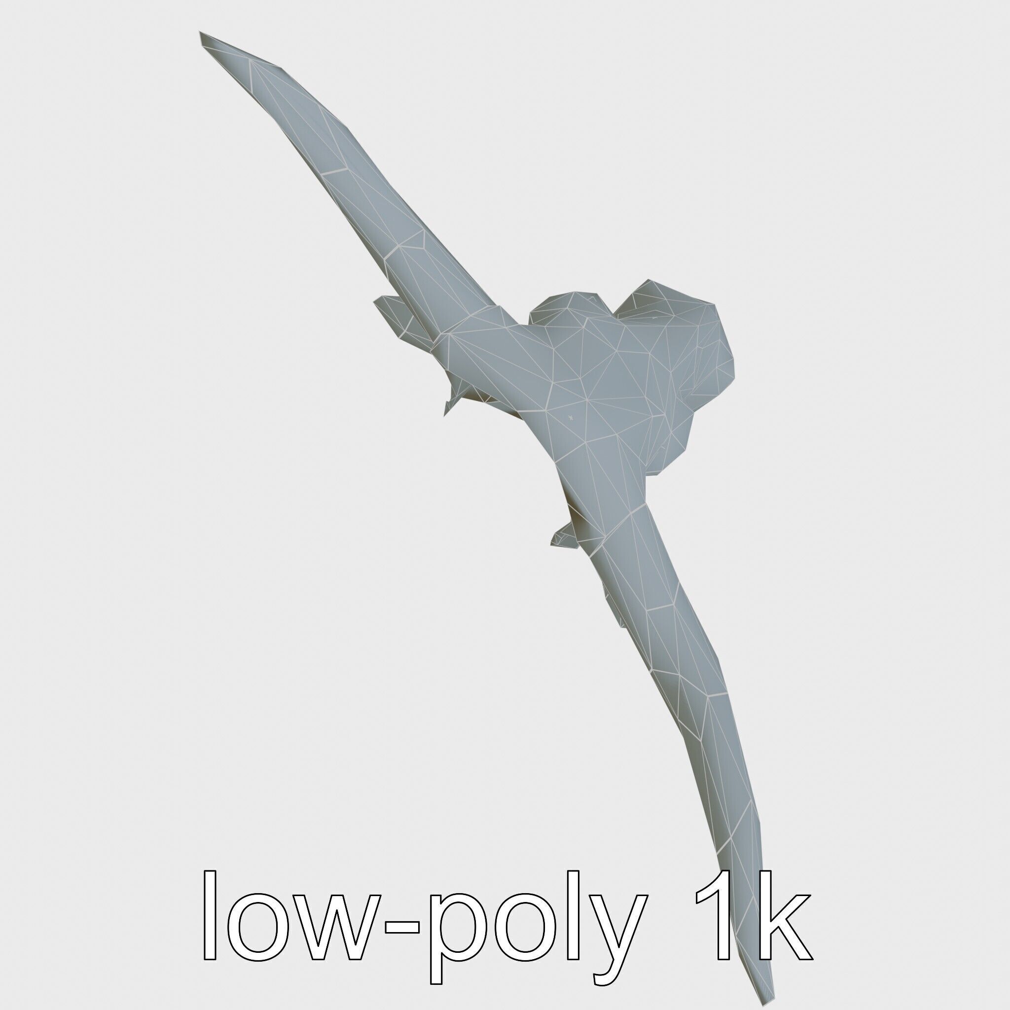Lone Star Longhorn Bull Head Sculpture Low-poly 3D model_15