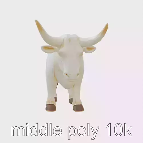 Old West Longhorn Ornament Sculpture