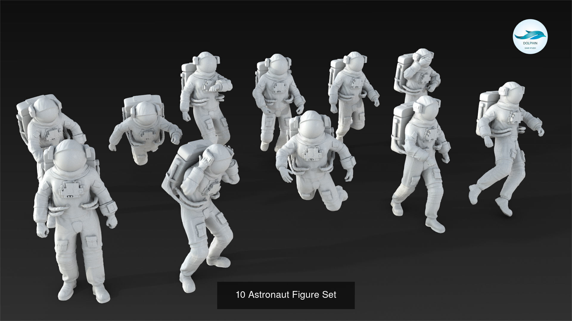 50 astronaut 3D Model Collection_1