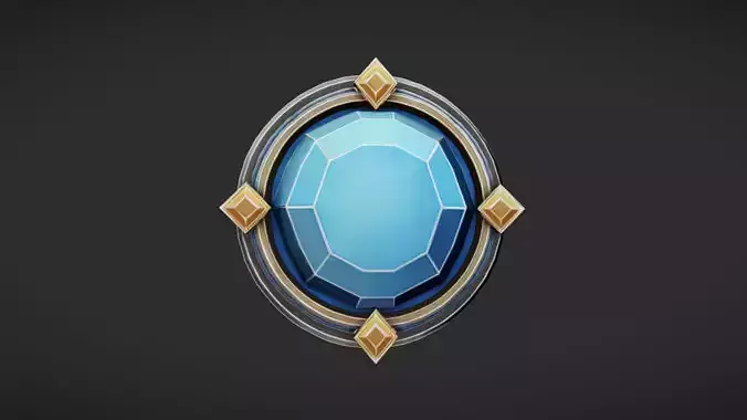 magical crystal orb with metal frame