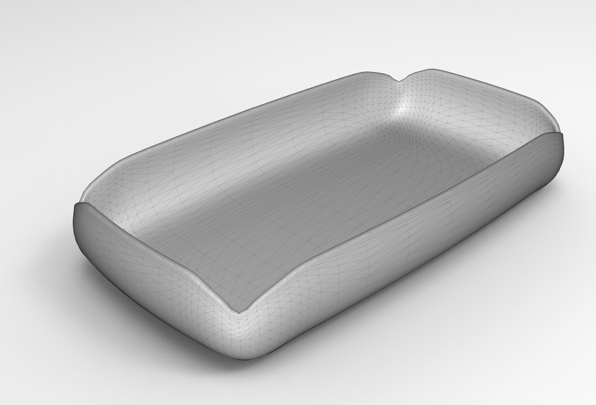 Tres Tray Low-poly 3D model_5