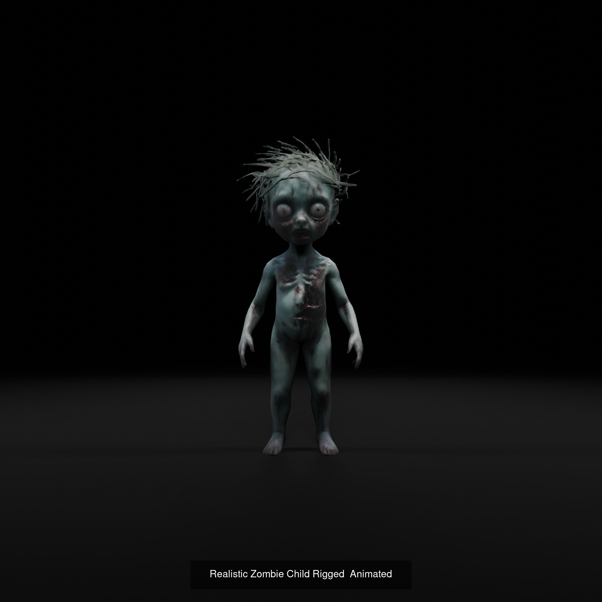 20 Animated Zombie Characters Game Ready Low Poly 3D Model Collection_10