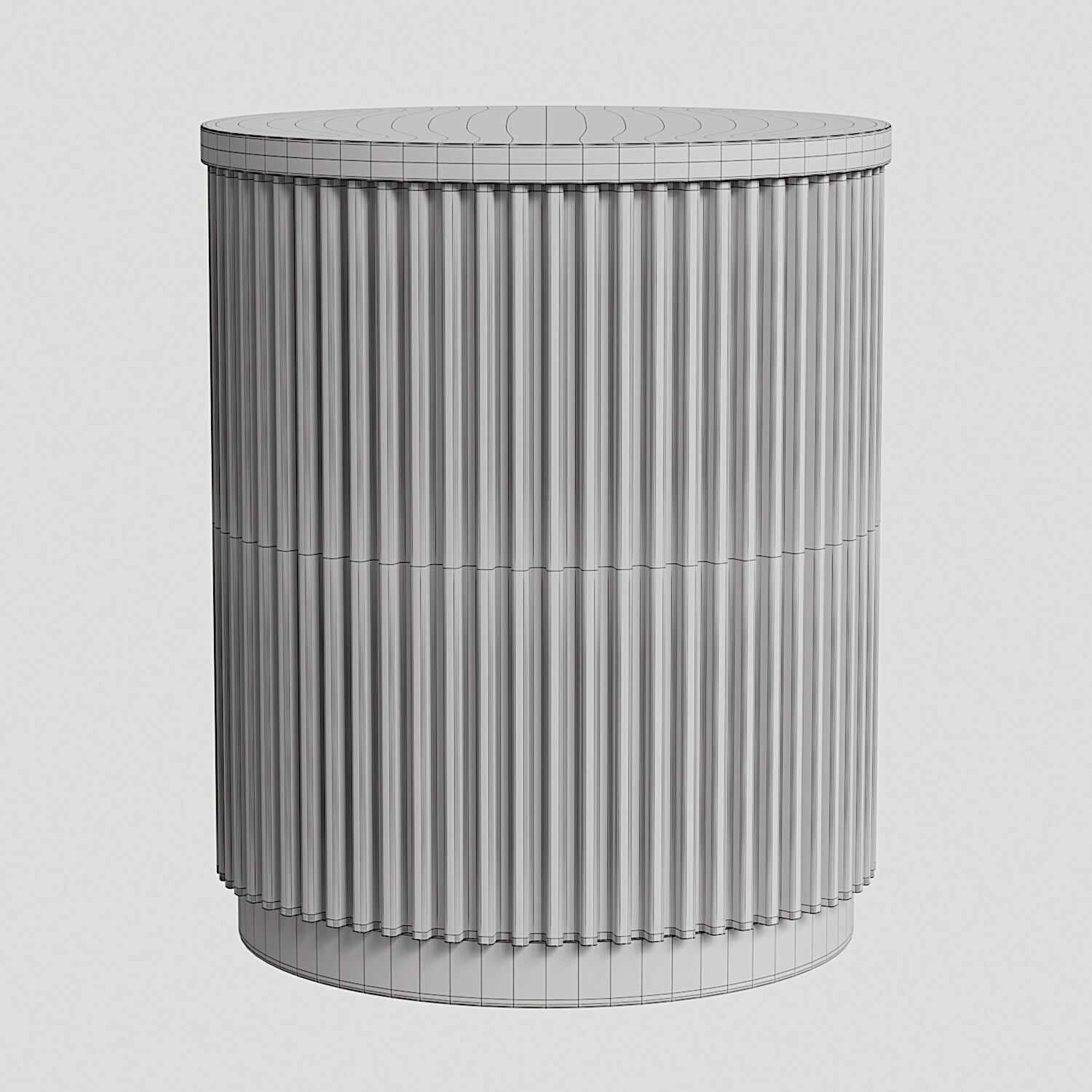 Finnley End Table Low-poly 3D model_3