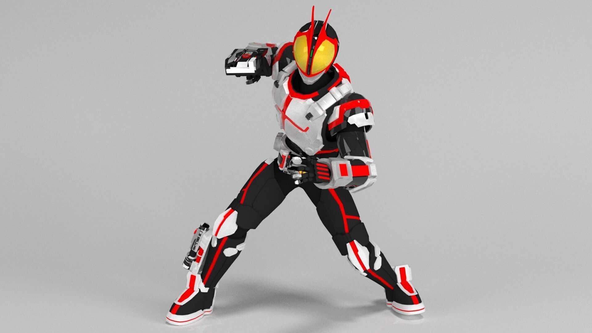 kamen rider faiz 3D model rigged | CGTrader