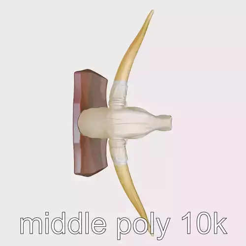 Longhorn Bull Trophy Western Heritage Model