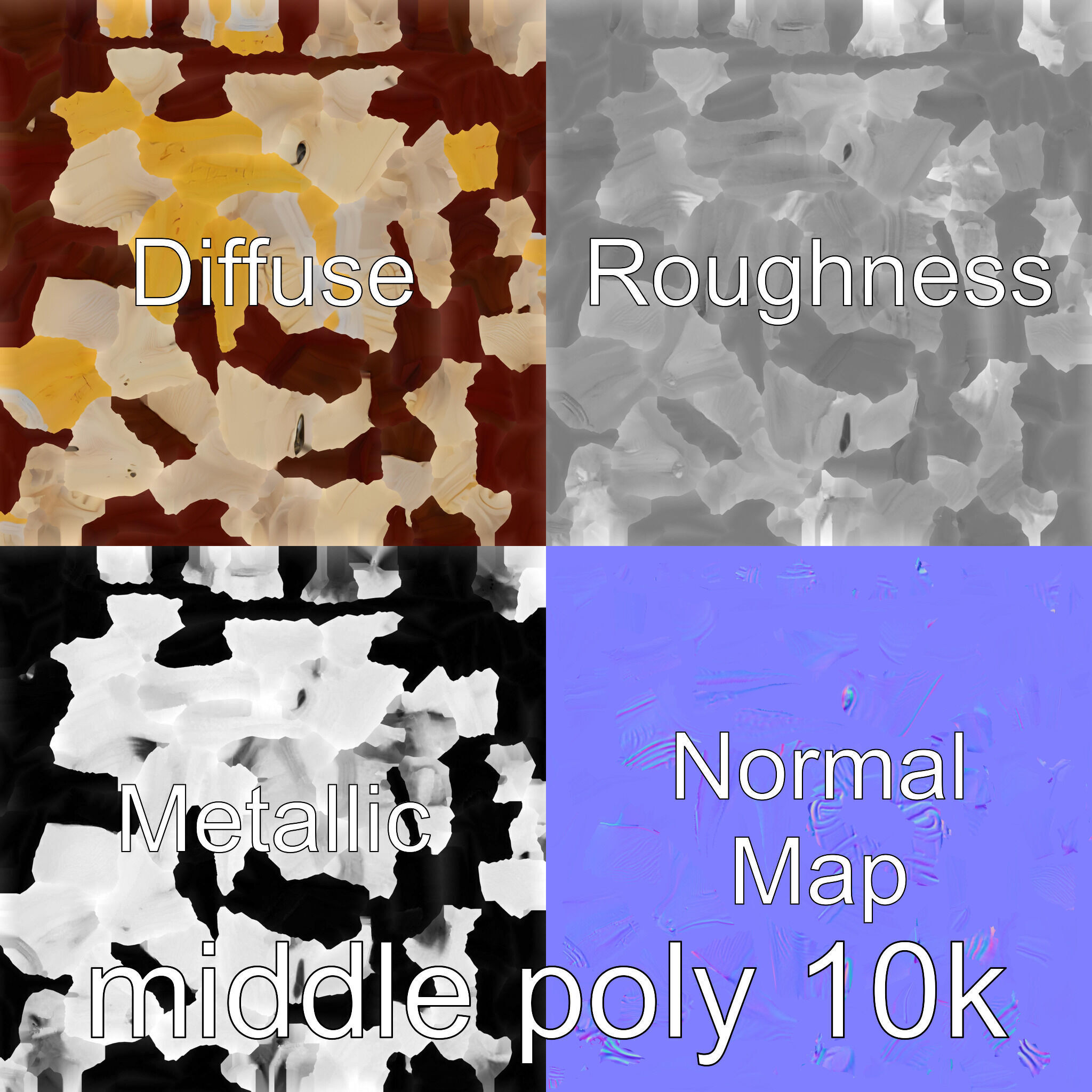 Longhorn Bull Trophy Western Heritage Model Low-poly 3D model_33