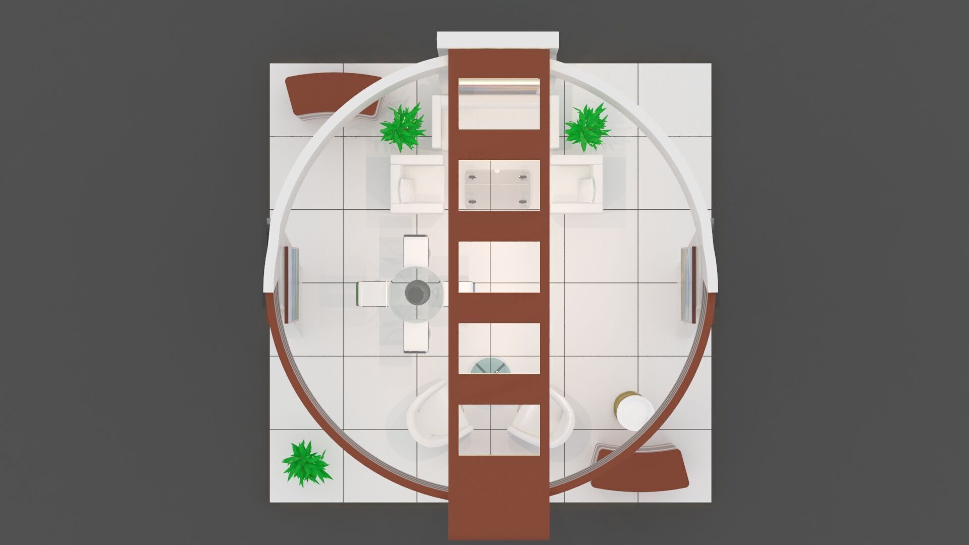 Exhibition Stand Idea Round 3D model_4