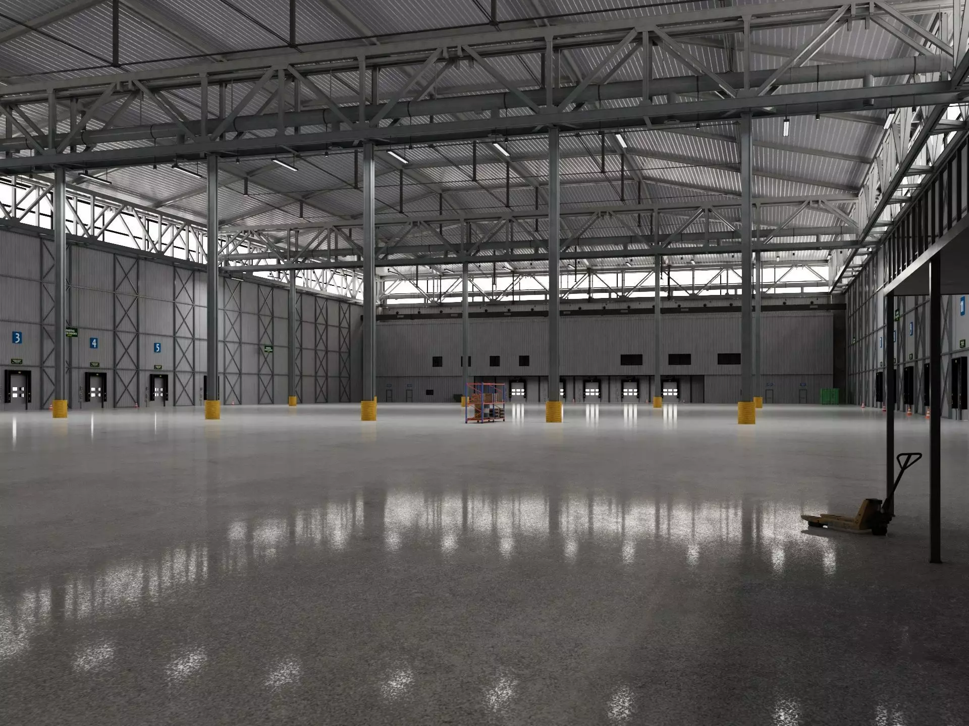 Warehouse Logistic 10 interior and exterior 3D model_0
