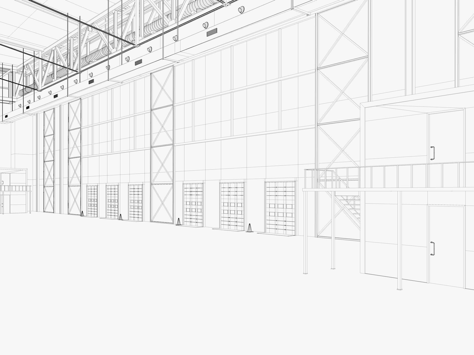 Warehouse Logistic 10 interior and exterior 3D model_21