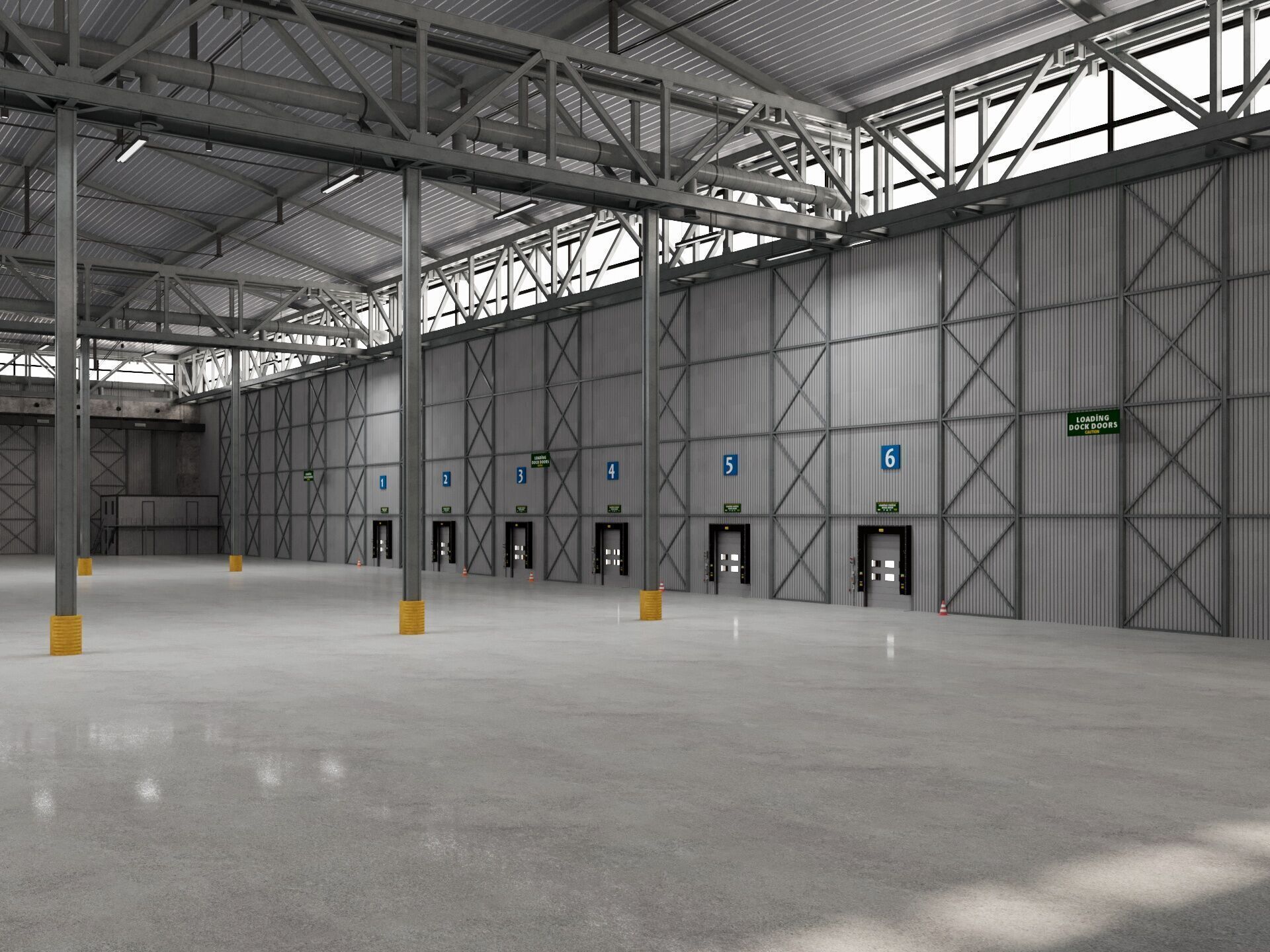 Warehouse Logistic 10 interior and exterior 3D model_14