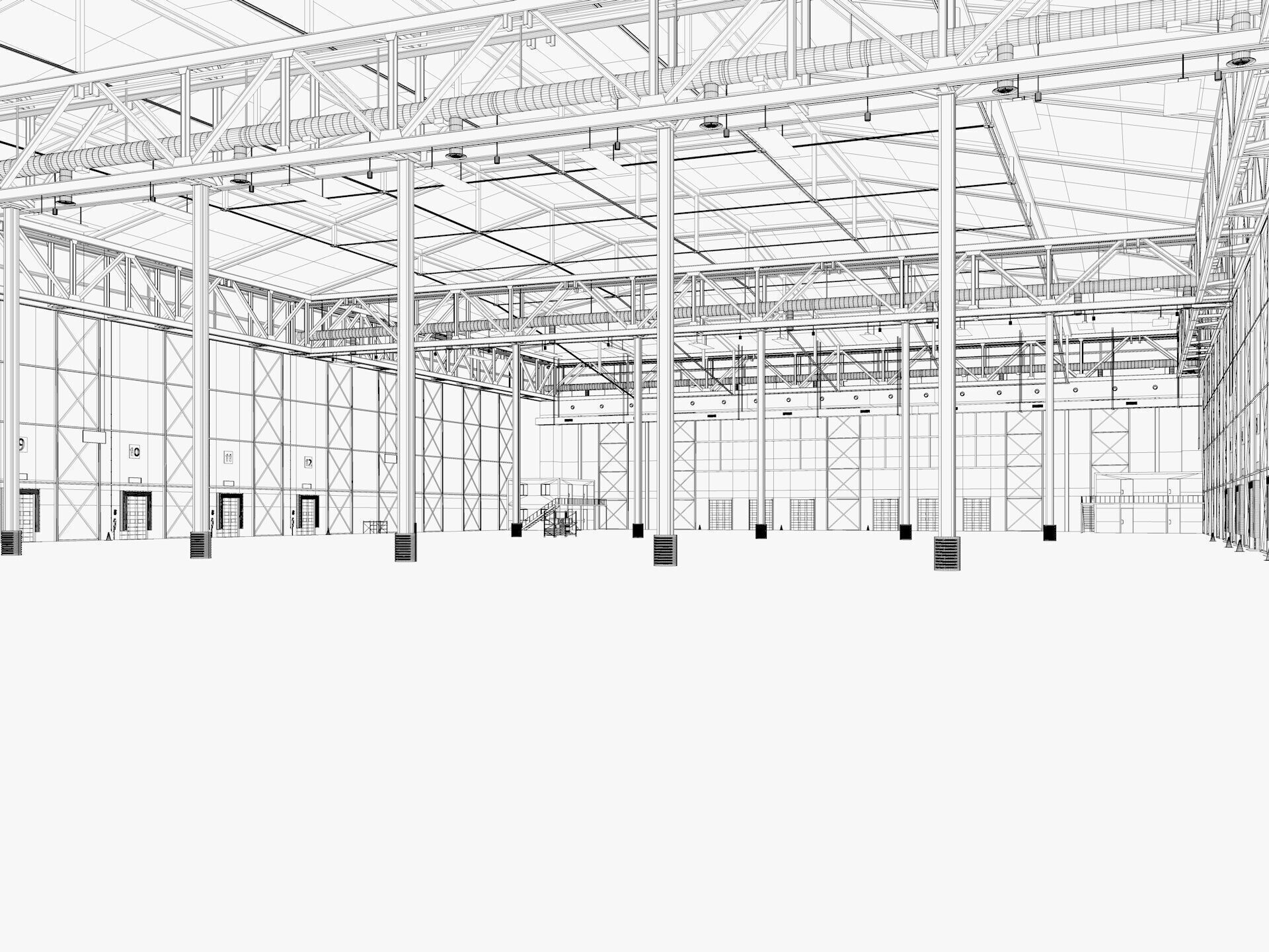 Warehouse Logistic 10 interior and exterior 3D model_19