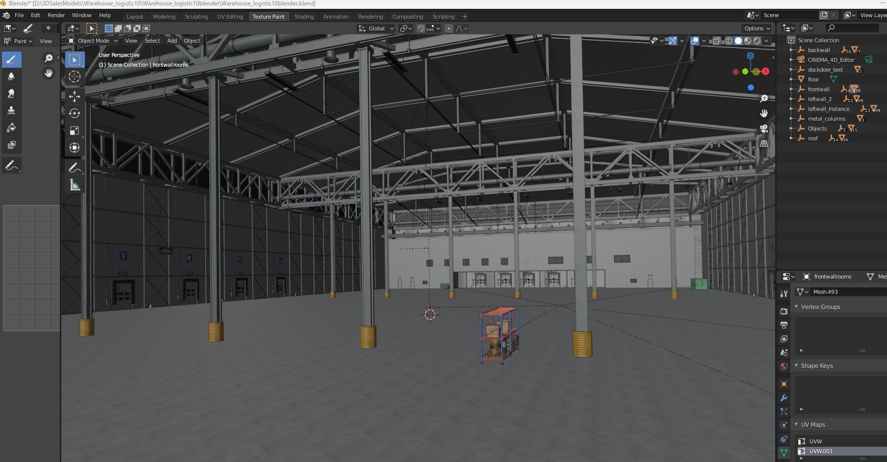 Warehouse Logistic 10 interior and exterior 3D model_29