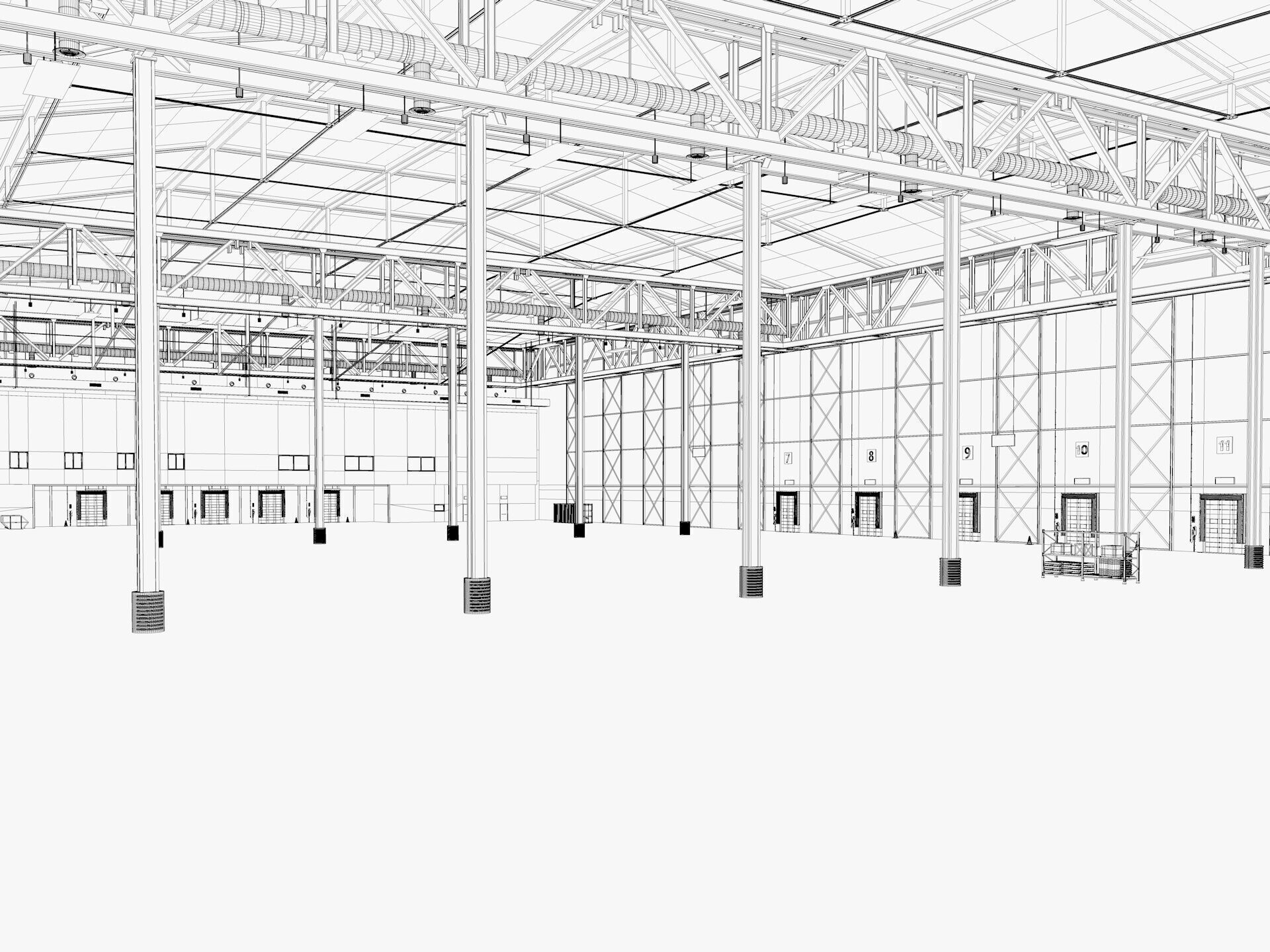 Warehouse Logistic 10 interior and exterior 3D model_17