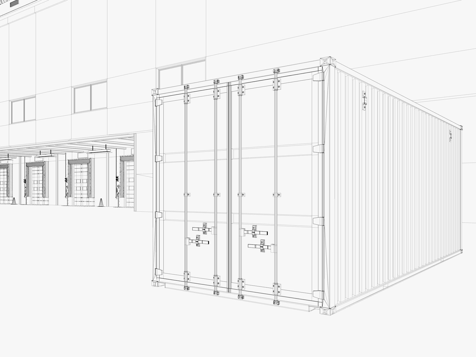 Warehouse Logistic 10 interior and exterior 3D model_22