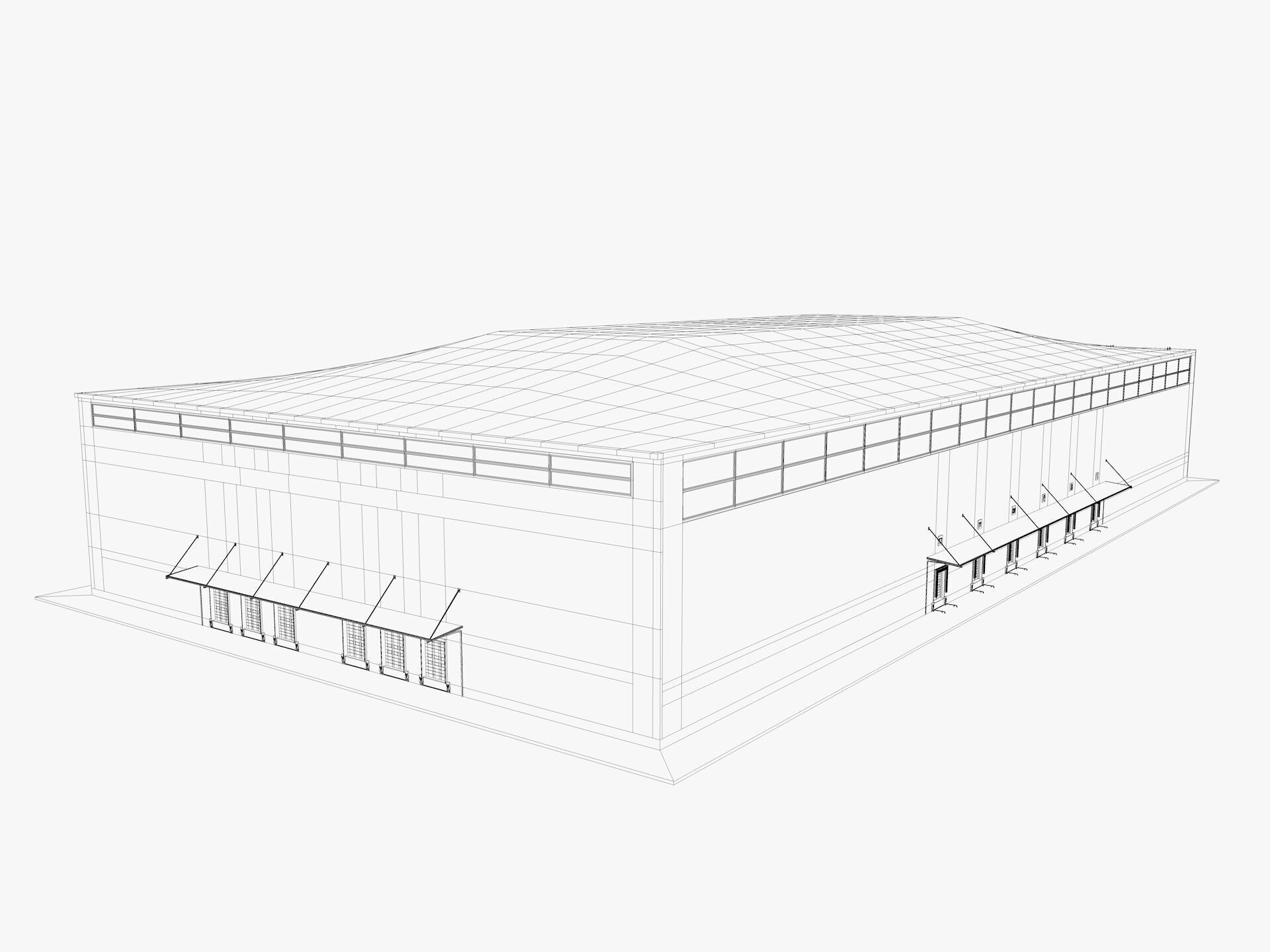 Warehouse Logistic 10 interior and exterior 3D model_23