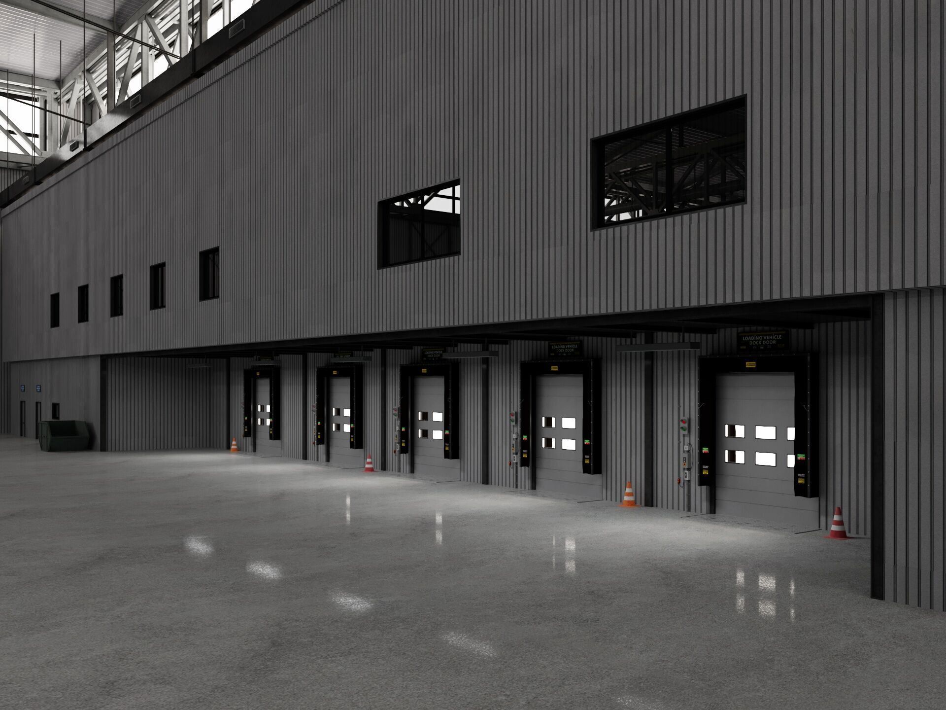 Warehouse Logistic 10 interior and exterior 3D model_11