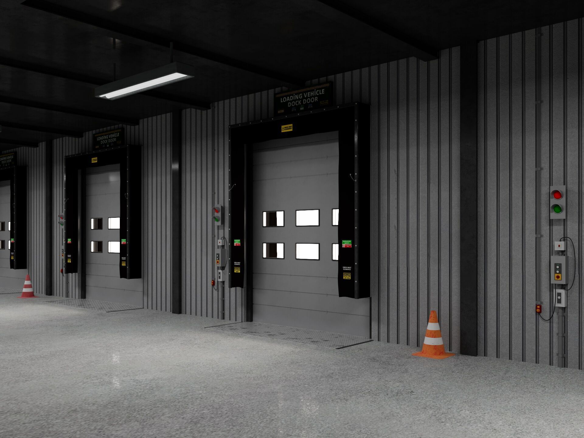 Warehouse Logistic 10 interior and exterior 3D model_12